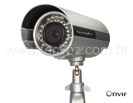 Câmera IP Bullet 2 Megapixel Wireless Infrared 20 metros TECVOZ - HLC-79AD/W