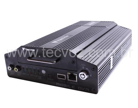 DVR Veicular – 4 Câmeras – Compressão H.264 – 4 saídas de Alarme – Memória SD - WI-FI - MDVR-X11 4CH