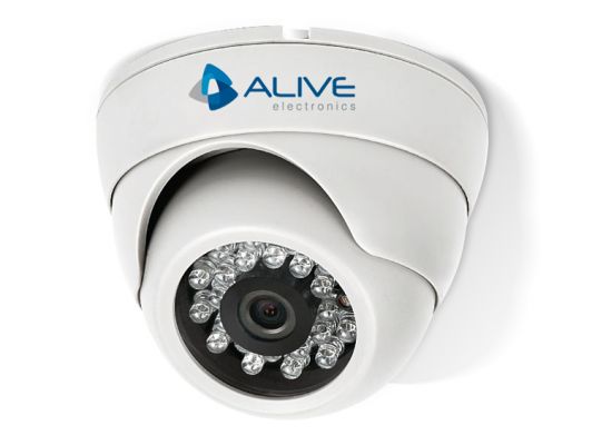 Mini dome infrared cd 1/4´´ Sharp 420 linhas 0 lux 20 metros 3,6mm - AL-MDIR110