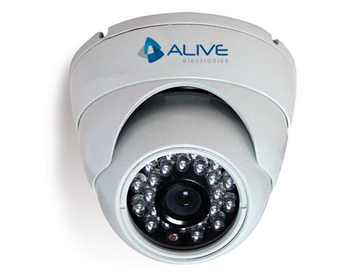 Mini dome Infrraed CCD 1/3´´ Sony 420 linhas 20 metros 3,6mm Antivandalismo - AL-MDIR140