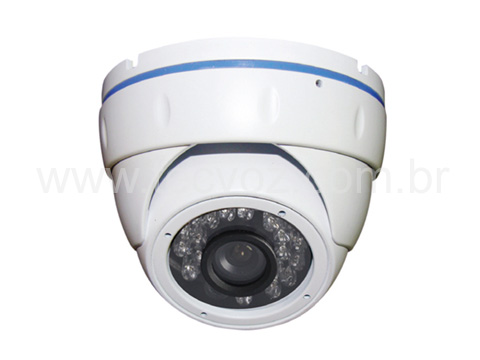 Câmera Dome Infra Red Digital 700TVL 1/3 0.0 Lux 25 MTS - 2.8 mm - ICR - IP66 (24 Leds) - DMHS2