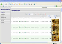GV-ASWeb Interface em Web Função principal:Buscas de eventos históricos com vídeo sincronizado